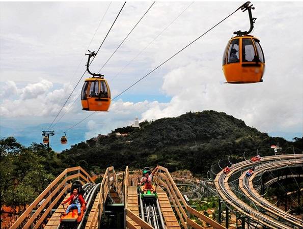 Hệ thống cáp treo sở hữu nhiều kỷ lục nhất dành cho cáp treo tại Bà Nà Hills. Ảnh: Danang.gov.vn