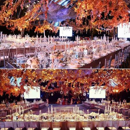 Tiệc cưới do chính tay Lelian Chew thiết kế.