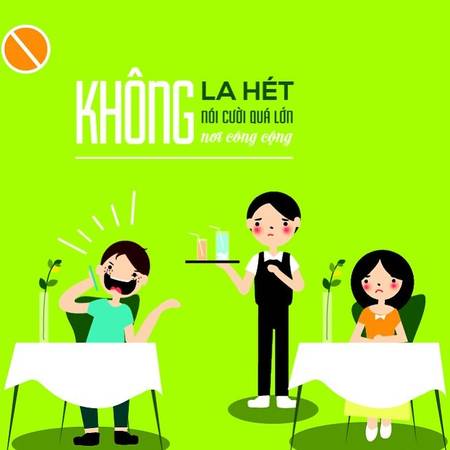 Không la hét nói cười quá lớn