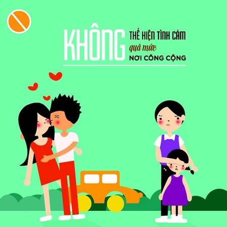Không thể hiện tình cảm quá mức nơi công cộng