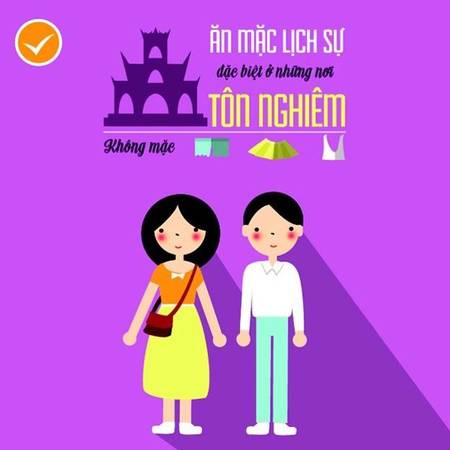 Ăn mặc lịch sự nơi tôn nghiêm