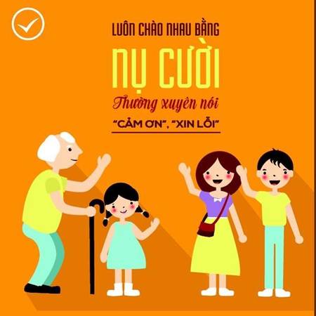 Luôn chào nhau bằng nụ cười