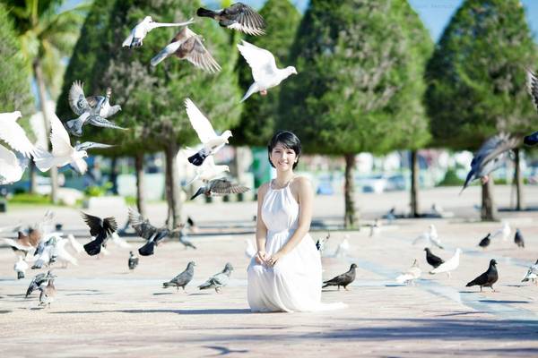 Công viên Biển Đông thu hút rất nhiều người đến chụp ảnh. Ảnh: dulichdanang