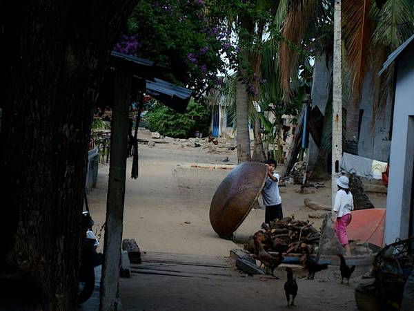 Khung cảnh bình yên trên đảo. Ảnh: Tam Hải Yêu Thương