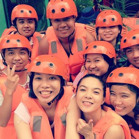 Ai cũng tươi rói. Ảnh: huyendang29