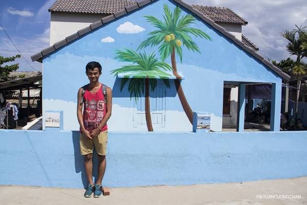 Những bức tranh lấy cảm hứng từ đời thật , gần gũi với cuộc sống của người dân làng chài.