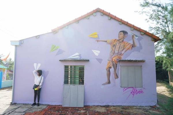 Lấy hình mẫu từ những làng bích họa nổi tiếng tại Hàn Quốc, dự án được kỳ vọng sau khi hoàn thành sẽ giúp người dân thúc đẩy phát triển du lịch, nâng cao ý thức bảo vệ môi trường... Ảnh: Phúc Lê