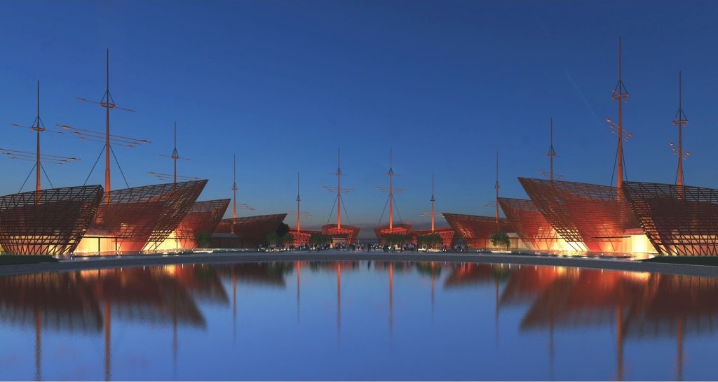 Mô hình 12 con tàu khổng lồ