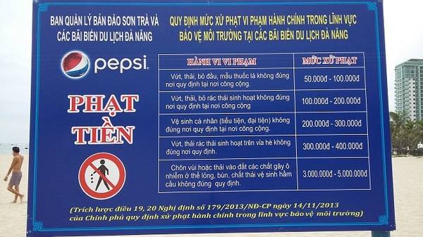 Có thể bạn chưa biết, bãi biển Mỹ Khê không quá đẹp lung linh nhưng nó rất sạch và tại đây, ban quản lý có những quy định rất rõ ràng về mức xử phạt đối với những ai thiếu ý thức bảo vệ môi trường xung quanh các bãi biển.